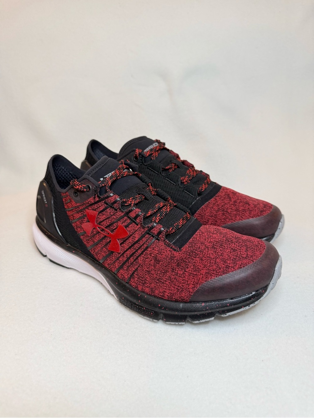 Under Armour Men's Bandit 2 Black and Red Sneakers